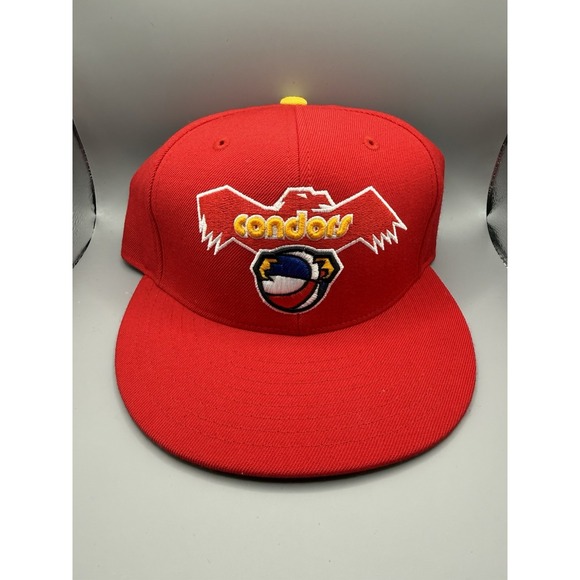 Mitchell & Ness Other - Atlanta Hawks Mitchell & Ness Condors Fitted Hat 7 1/4 Red Yellow Retro
